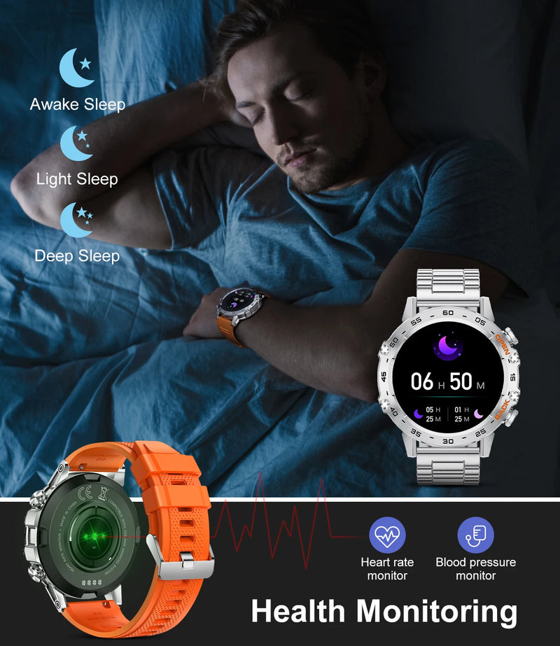 Relógio Smartwatch LIGE New 1.9 inteligente Bluetooth masculino android IOS