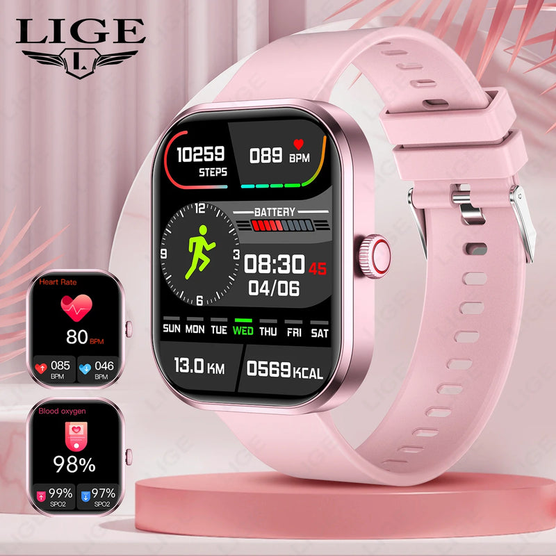 Relógio smartwatch LIGE inteligente unissex